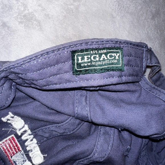 Navy Norwich Baseball Cap with American Flag - Adjustable Strap - Picture 3 of 6